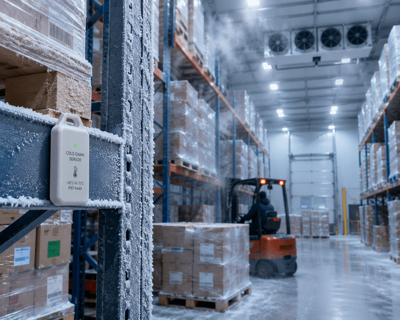 Healthcare cold chain and refrigerated warehouse monitoring with IoT sensors in Africa